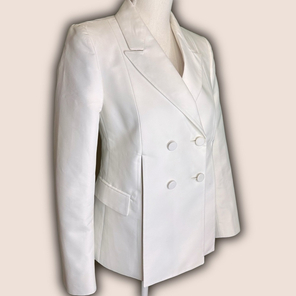 Ports 1961 Ivory Paneled Double-Breasted Blazer French Size 40 = US Size 8